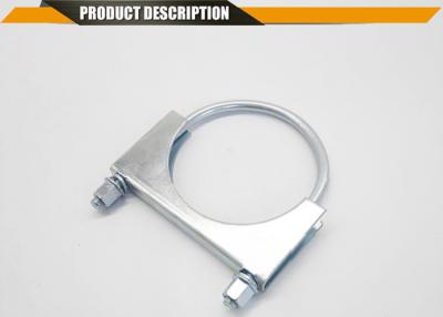 China U Bolt Exhaust Muffler Clamp Carbon Steel Saddle , Exhaust Clamp for sale