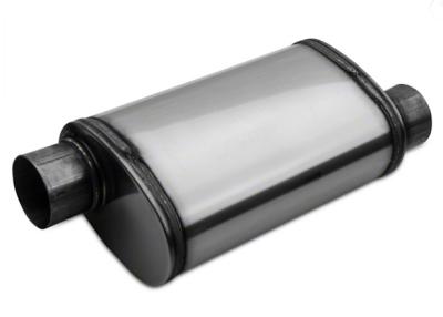 China 2.25in Oval Bi-Direction 409 Stainless Steel Exhaust Muffler for sale