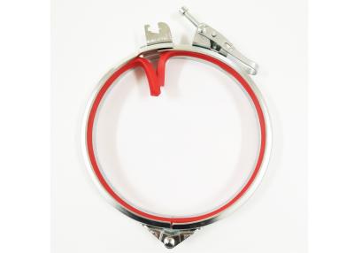 China Woodworking Dust Removal Galvanized Steel Hose Clamp Round Flange Duct Quick Release 200mm for sale