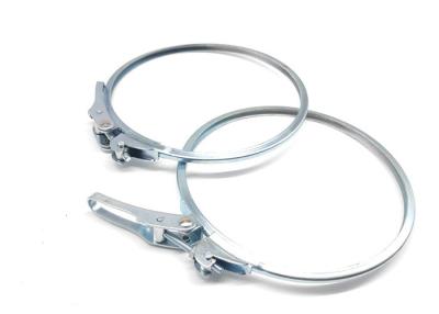 China Adjustable Slim Round Ring 2 Inch Galvanized Pipe Clamps Connection Tube for sale