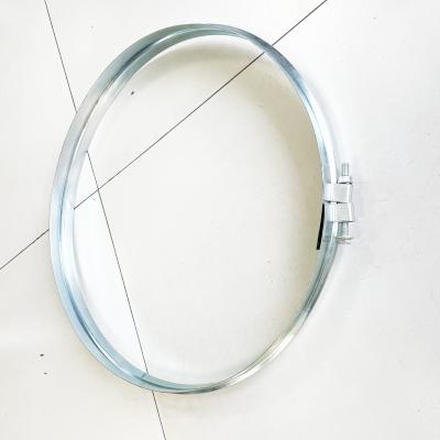 China Air Duct Galvanized Steel Clamps 600mm Tension Ring With Bolt Connection for sale