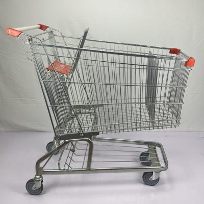 China 210 Liter German Large Shopping Trolley One Stop Shopping Cart With Foldable Beer Rack for sale