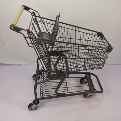 China American Gray 60L Small Shopping Trolley Zinc Powder Coating Lightweight for sale