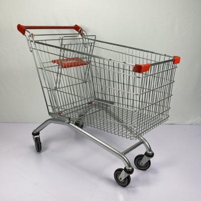 China European 240L Warehouse Shopping Trolley Powder Coating SGS Certificate for sale