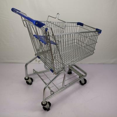 China German Style 125L Grocery Trolly Cart Foldable Shopping Trolley With Elevator Wheels for sale