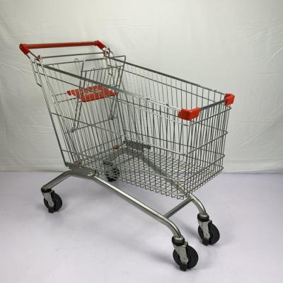 China 180L Q195 Steel Supermarket Shopping Trolley CE Certificate for sale