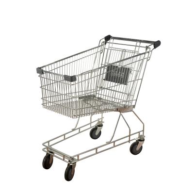 China Australian Style Supermarket Grocery Shopping Trolley 125L Wholesale Steel Carts for sale