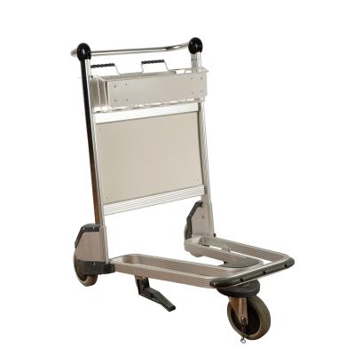 China Lightweight Airport Luggage Trolley Aluminum Luggage Cart 250KG Loading Capacity for sale