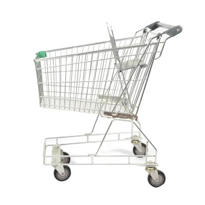 China Conventional 125L Large Metal Shopping Trolley Australian Chain Shop Shopping Trolley for sale