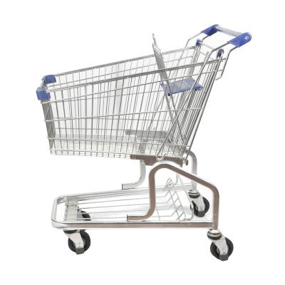 China German Style 100L Supermarket Trolley Grocery Cart Lightweight Shopping Trolley for sale