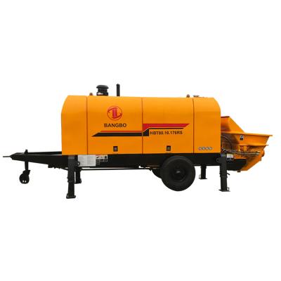 China BANGBO 16MPa 80m3/h New Concrete Pump , Mini Cement Pump With Diesel Engine for sale