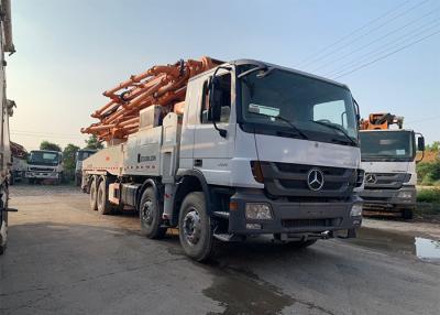 China ISO90001 49m Refurbished Concrete Boom Truck White Color Actros Chassis for sale