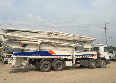 China 52m Actros 4141 Chassis Concrete Boom Truck , Concrete Construction Equipment 150M3/H for sale