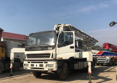 China ZOOMLION camión usado 37 metros ISUZU Chassis Refurbished del cemento en venta