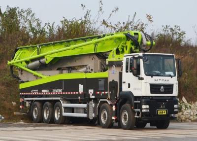 China 180CBM/H 66m New Concrete Pump Truck , 5 Axle Truck With Dual Hydraulic Oil Tank for sale
