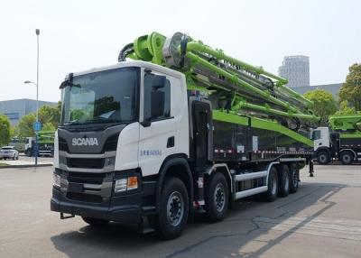 China 180CBM/H 66m 331KW Boom Pump Truck Scania P450 Chassis High Pressure Pumping for sale