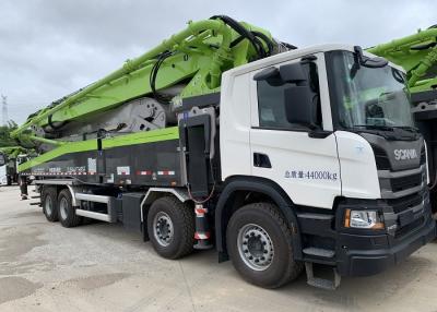 China 56m Sweden Scania New Concrete Pump Truck , 4 Axle Truck High Safety 180CBM for sale