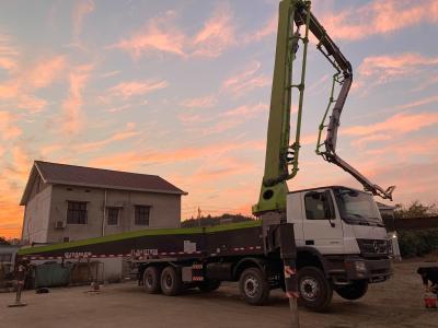 China Zoomlion 60 Meter ACTROS 4141 Used Concrete Pump Truck For Transportation for sale