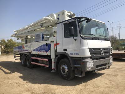 Chine La jambe 110m3/H de X a employé l'ingénierie de construction de camions de pompe concrète 300kw à vendre