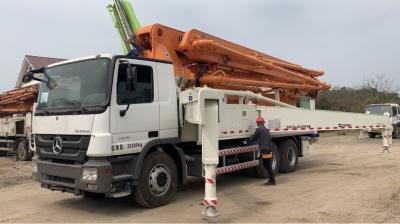 China Anti Overswing Used Concrete Pump 47meters 5 Boom Diesel Engine for sale