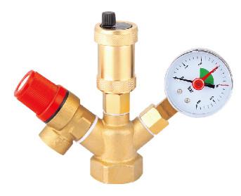 China Pressure Gauge Safety Relief Valves Group Equipped Automatic Differential Bypass Valve for sale