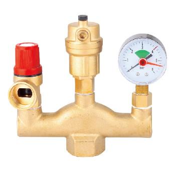 China Air Vent Safety Relief Valves Casting Brass Body Differential Pressure Bypass Valve for sale