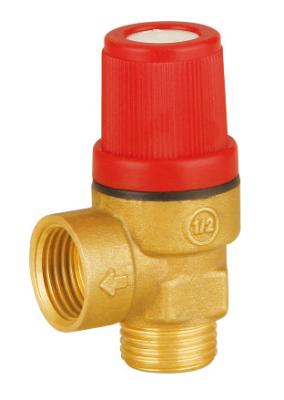 China Male Female Safety Relief Valves 1/2'' Brass Color Red Cap for sale