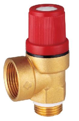 China PTFE Self Sealing Safety Relief Valves Male Female 1/2'' Brass Radiator Bypass Valve for sale