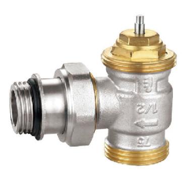 China Self Sealing Angled Thermostatic Radiator Valves 3/4'' With EK M 3/4'' for sale