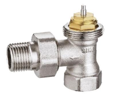 China Steam Angled Thermostatic Traditional Radiator Valves 3/8'' X 3/8'' Light Weight Economic for sale