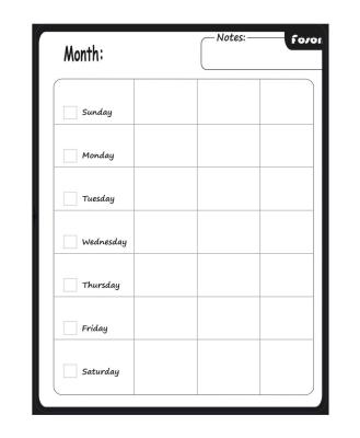 China Customized White Magnetic Fridge Calendar Paper Monthly Family Planner for sale