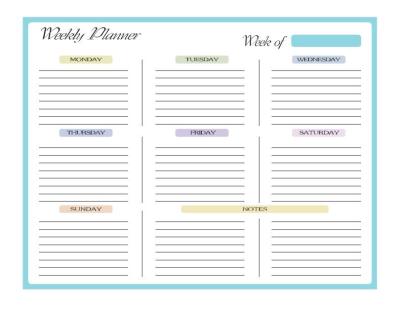 China Horizontal Dry Erase Magnetic Fridge Calendar Weekly Notepad 16.9 X 13inch for sale