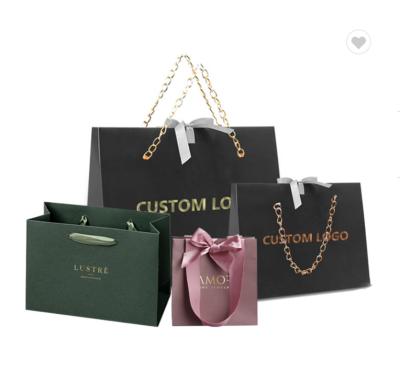 China Custom Logo Printed Debossed PMS Paper Bag Packaging For Retail Shopping for sale