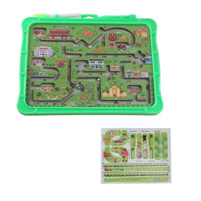 China Interactive Rolling Beads Magnetic Puzzle Maze Game Jigsaw City Piece Group for sale