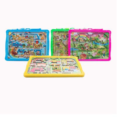 China Preschooler Magnetic Puzzle Maze Toys Game With Drawing Board For 2 Year Olds for sale