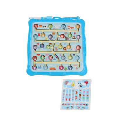 China Multifunctional Pen Magnetic Puzzle Maze Game Small Animal Drawing Board for sale