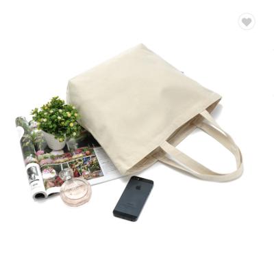 China Printed Organic Cotton Fabric Bag Eco Friendly Canvas Tote Bags 6oz 8oz for sale