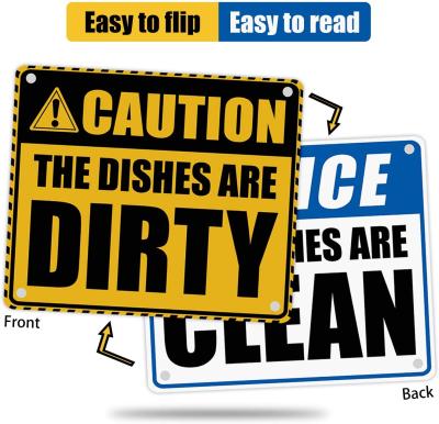 China Etiqueta magnética fuerte de Clean Sign Dirty del lavaplatos de la cocina en venta