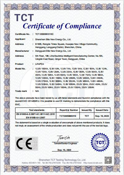 CE - Shenzhen Elite New Energy Co., Ltd.