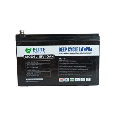 China Portable 12V 10Ah LiFePO4 IP54 128 Wh Lithium Rechargeable Battery for sale