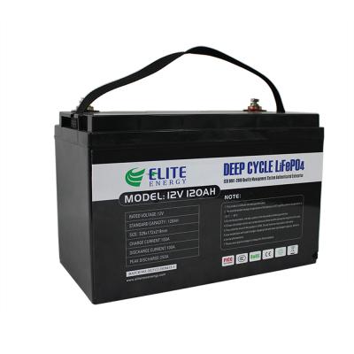 China Rechargeable LFP Cell 4S 12V 120Ah RV LiFePO4 Battery Deep Cycle for sale