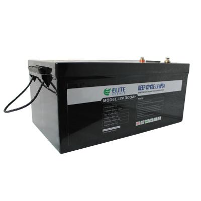 China Lifepo4 batería recargable 12v 300ah batería profunda del ciclo rv de 12 voltios en venta