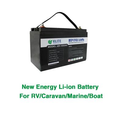 China batería Bluetooth opcional de la caravana de 1280Wh 12V 100Ah LFP lifepo4 en venta
