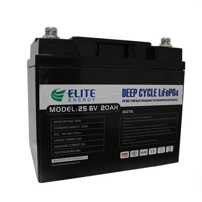 China Waterproof IP65 20Ah BMS 24V LiFePO4 Battery For Elecrtic Vehicles for sale