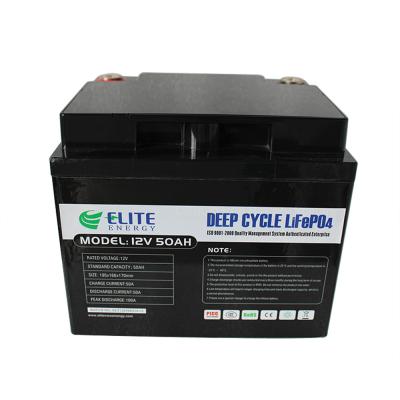 China batería recargable LED de 50Ah 12V LiFePO4 del litio solar de la luz de la batería en venta