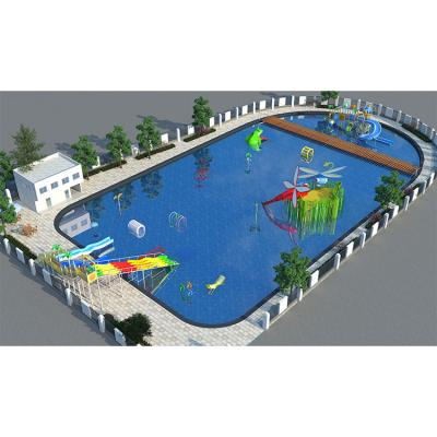 China Outside Customized Playground Slides PP Material Fiberglass Amusement Water Park for sale