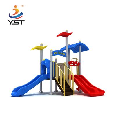 China Amusement Park Kids Playground Plastic Equipments Commercial Entertainment Outdoor Playground Slide for sale