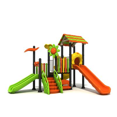 China Children Amusing Park Set Kids Slides Outdoor Plastic Gym Playground for sale