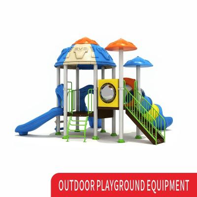 China EN71 Kids Outdoor Playground Plastic Slides Galvanized Pipe for sale