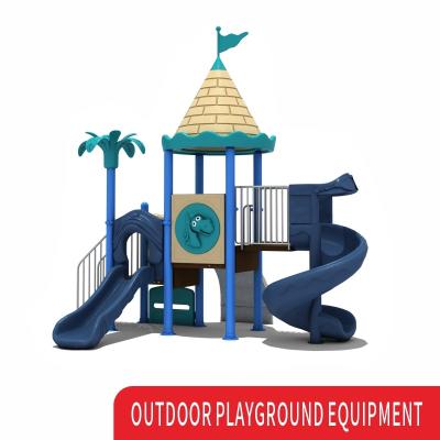 China Outdoor Amusement Playground Slide With Climb Frame For Commercial Use for sale
